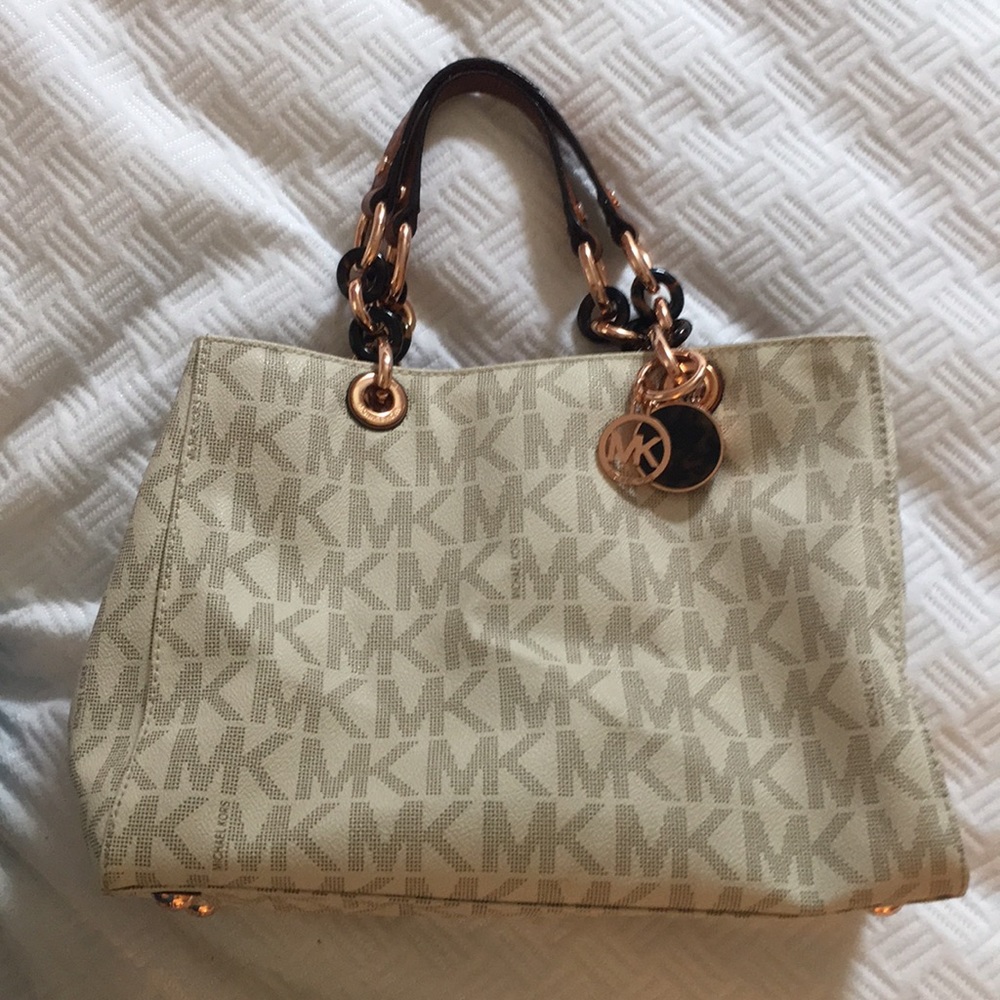 MK Rose gold/cream tote.